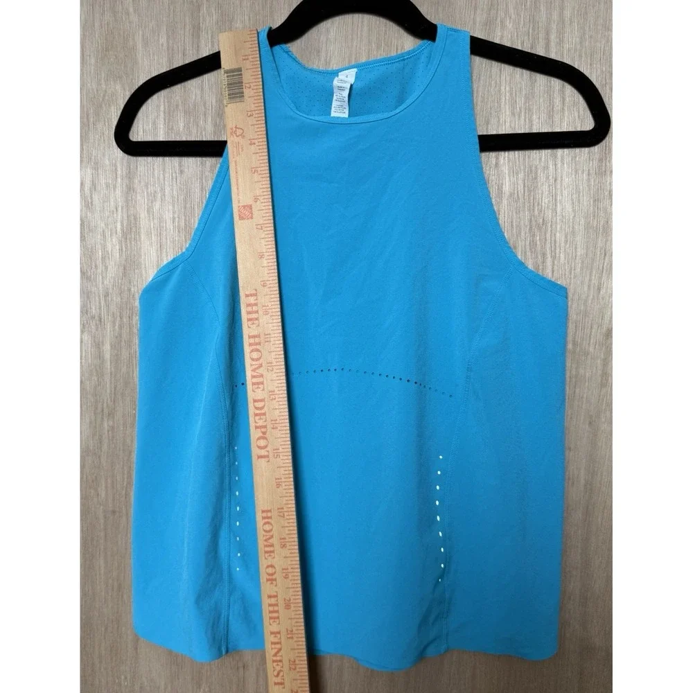 Lululemon Swift Ventilated Racerback Running Tank Top Size 4 Turquoise Tide Blue
